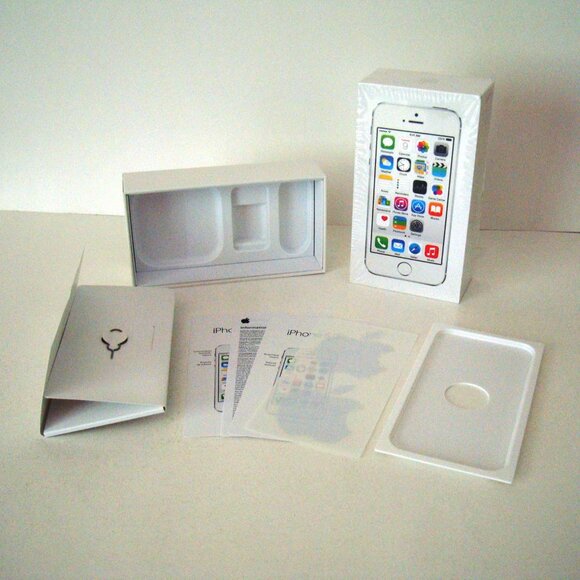2/$10* iPhone 5S EMPTY BOX White Box Silver 16GB EMPTY BOX ONLY No Phone Incl. - Picture 8 of 10